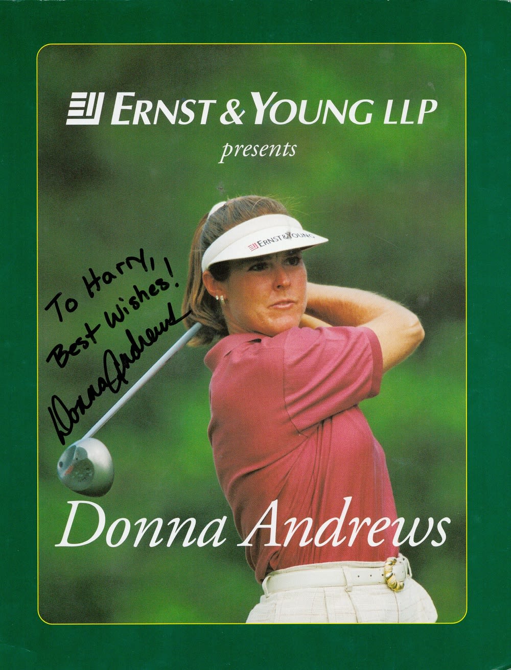 Lot 114: Golf Donna Andrews signed 11x8 promo photo dedicated....