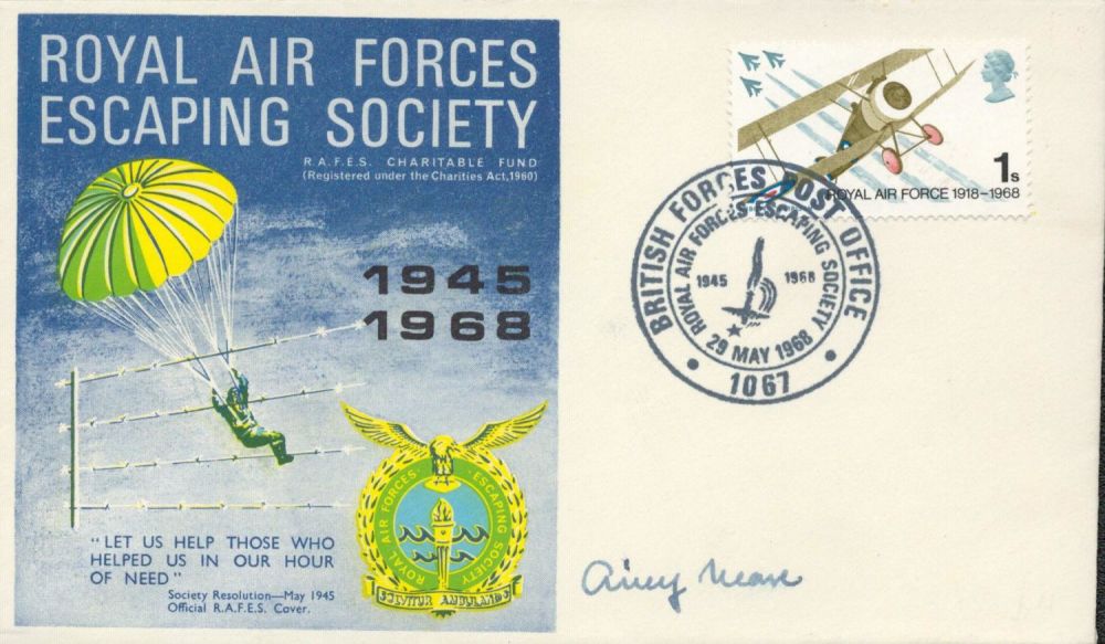 Lot 142: WW2 Airey Neave signed 1967 Royal Air Forces...