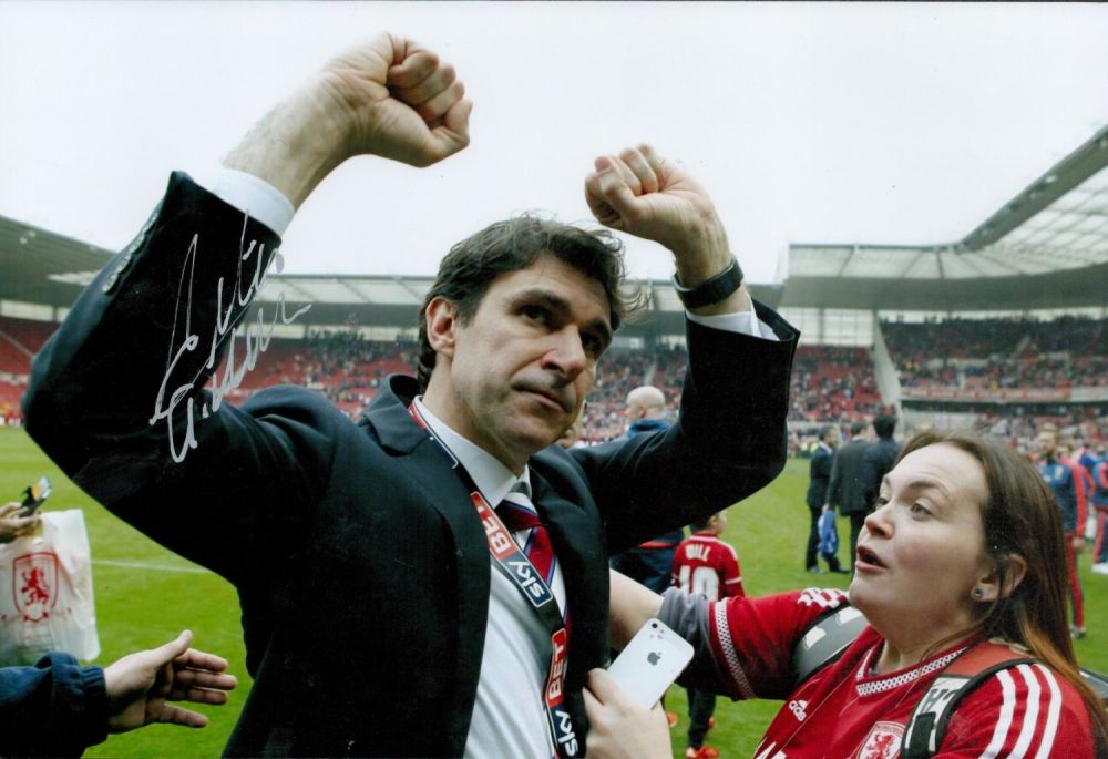 Lot 156: Football Middlesborough FC Aitor Karanka Signed 12x8 Colour...