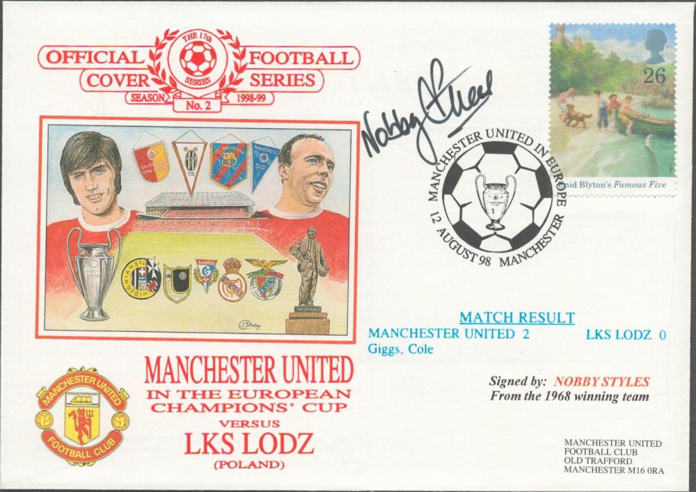 Lot 157: Manchester United V Lks Lodz 1998 Dawn Official...