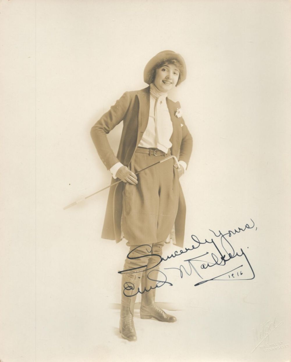 Lot 167: Enid Markey signed 10x8 vintage black and white...