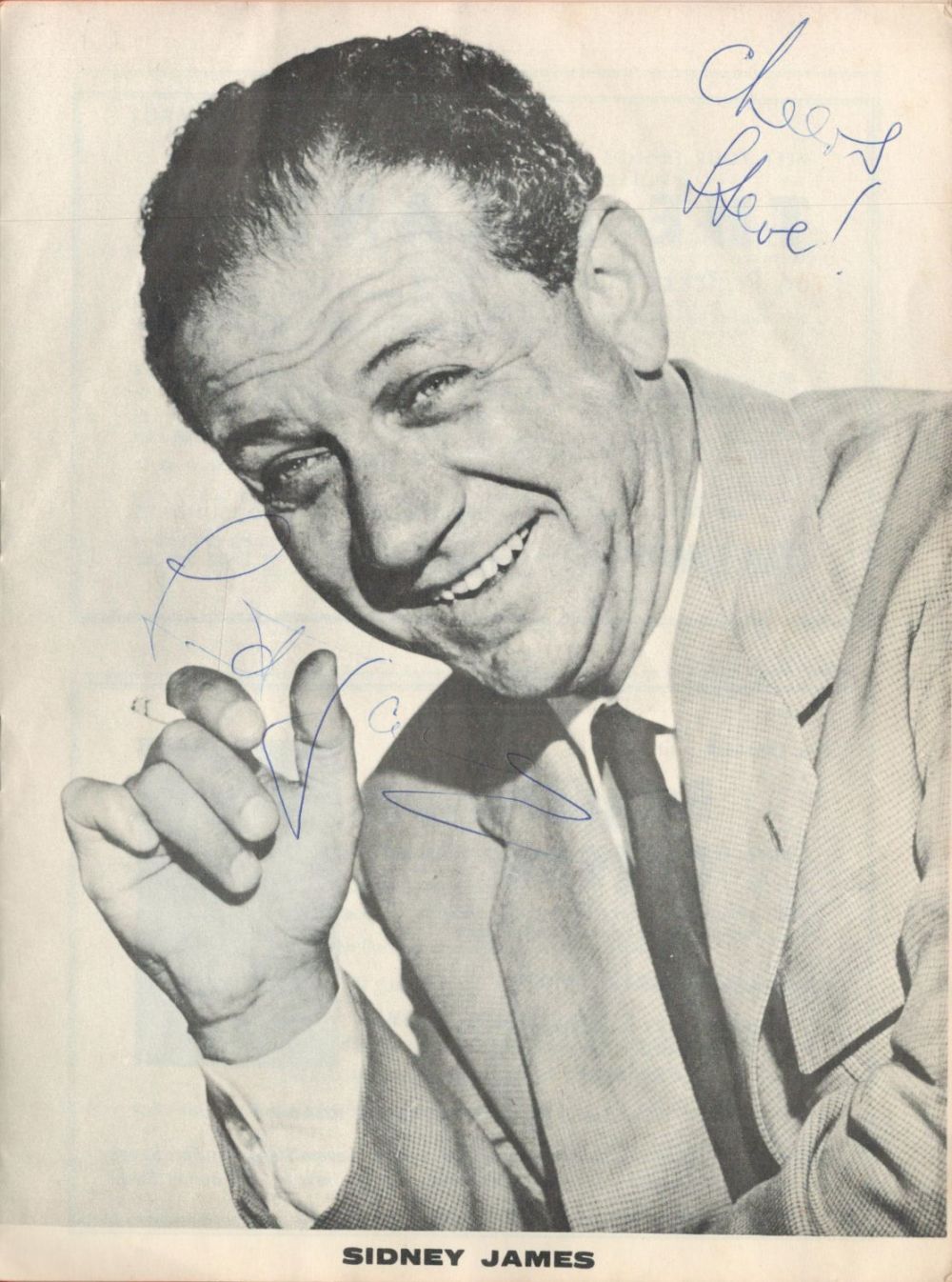Lot 180: Sid James and cast signed Wedding Fever vintage...