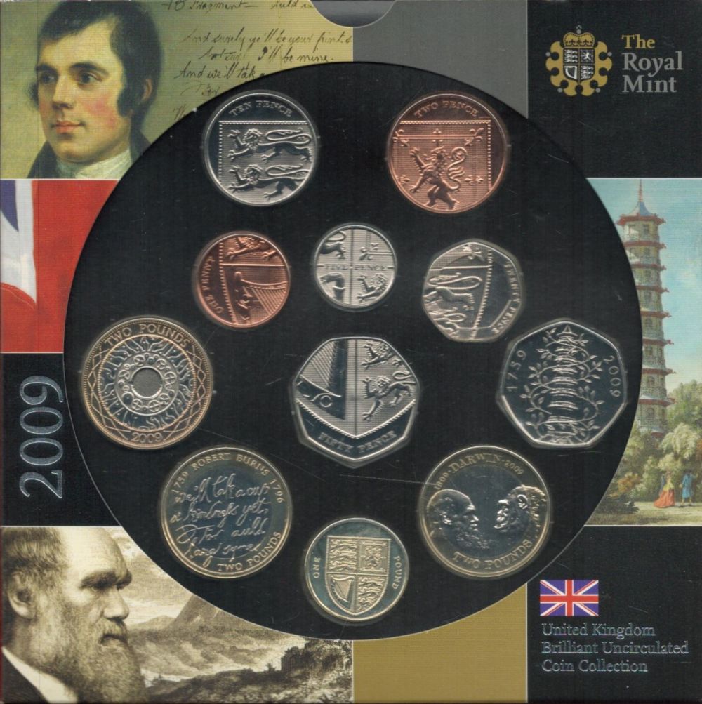 Lot 181: United Kingdom Brilliant Royal Mint Uncirculated coin 2009...