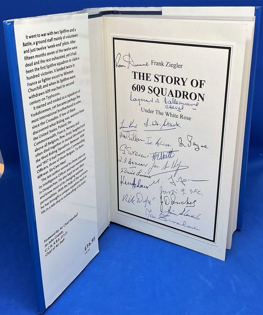 Lot 193: WW2 Fantastic Multi Signed Frank H Ziegler Book...