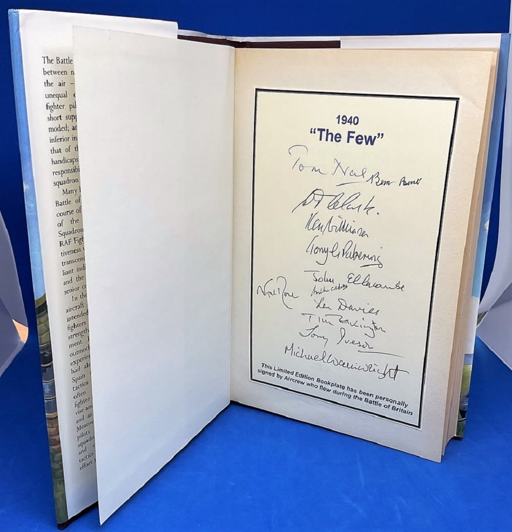 Lot 194: WW2 Battle of Britain Pilots Signed RAF Fighter...