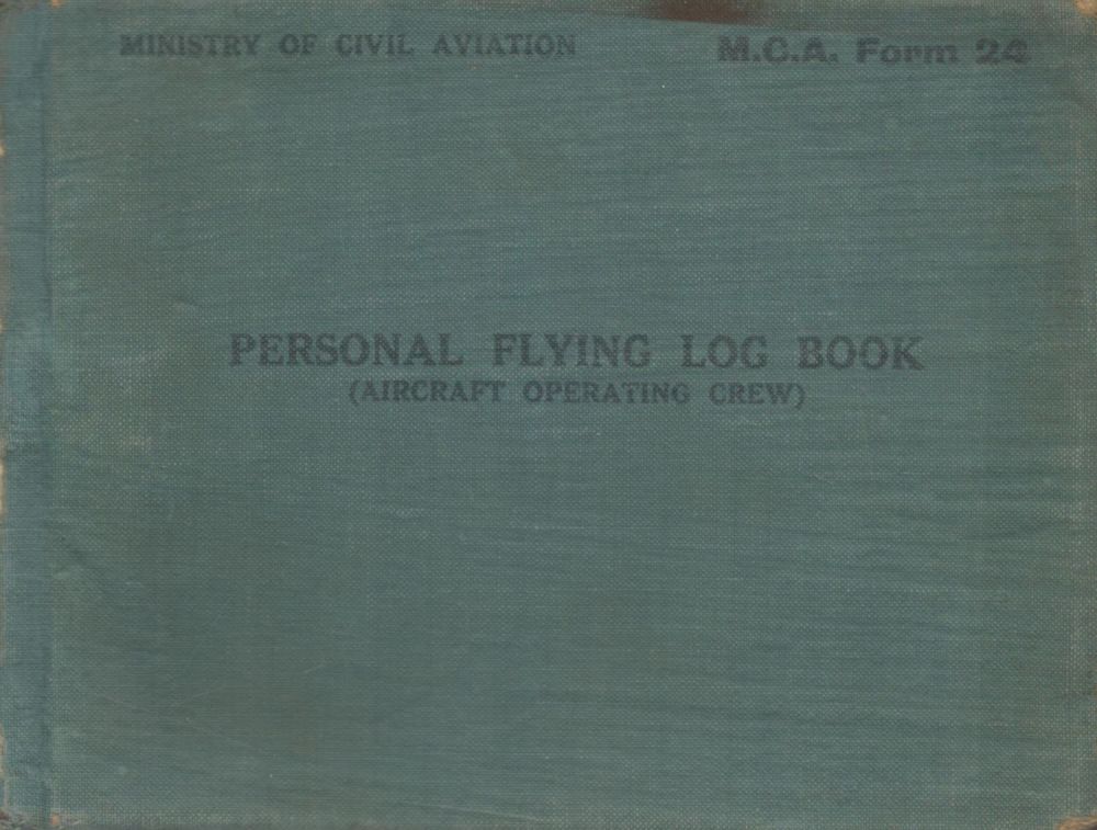Lot 199: Fantastic Original Pilots Logbook For Flt Lt Surender...