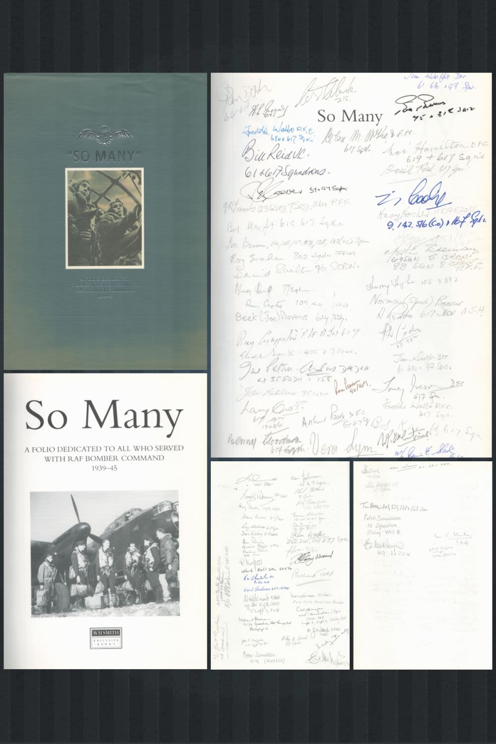 Lot 201: Book So Many A folio Dedicated with RAF...