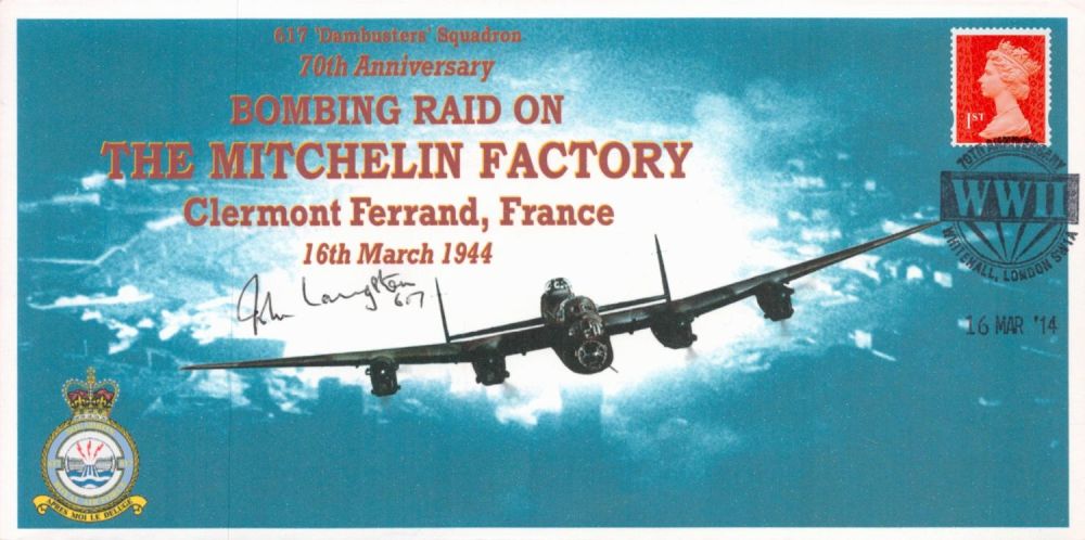 Lot 155: WW2 Air Commodore John Langston Signed Bombing Raid...