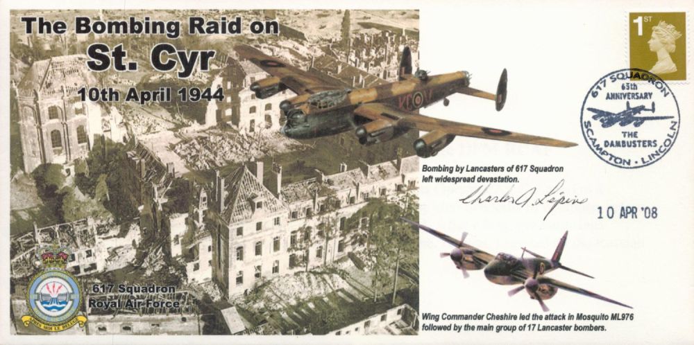 Lot 159: WW2 Flt Lt Charles A Lepine DFM Signed...