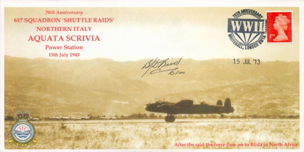 Lot 165: WW2 W/O Benjamin Bird DFM Signed 617 Sqn...