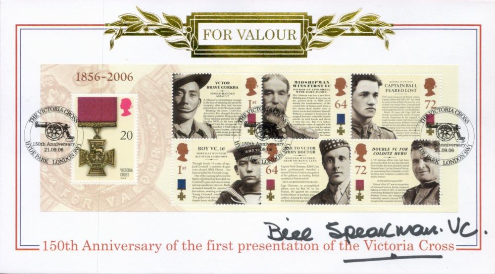 Lot 175: Sgt William Speakman Pitt VC Signed 150th Anniv...