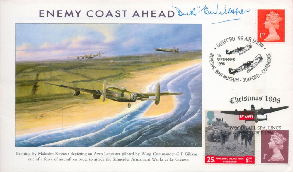 Lot 233: WW2 RE (Dick) Willsher DFC Signed Enemy Coast...