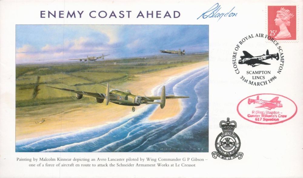 Lot 239: WW2 Reg Blagdon (617 Squadron) Signed Enemy Coast...