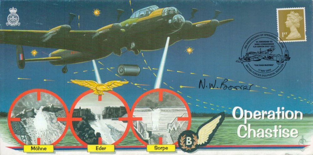 Lot 249: WW2 RAF Norman Spud Boorer Signed Operation Chastise...