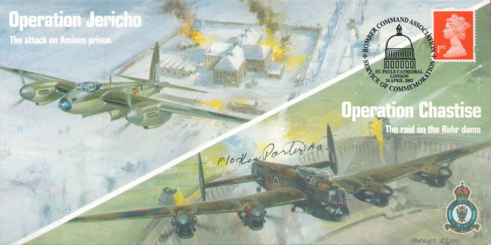 Lot 265: WW2 RAF F/O Ken Porter Signed Op Jericho...