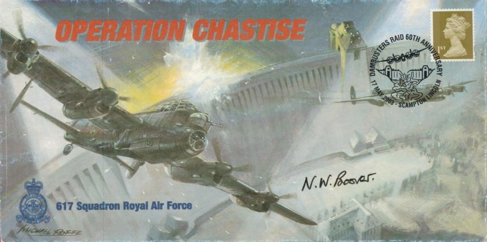 Lot 271: WW2 RAF Norman Spud Boorer Signed Operation Chastise...