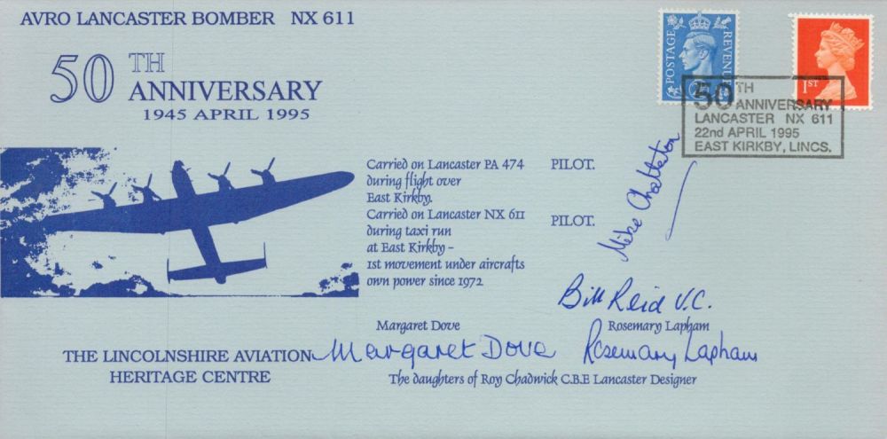 Lot 283: WW2 Flt Lt Bill Reid VC, Mike Chatterton,...