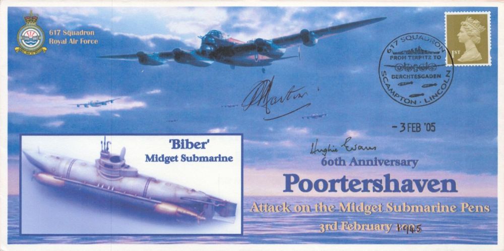 Lot 302: WW2 F/O Philip Martin DFC and Hughie Evans...