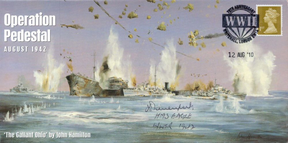 Lot 308: WW2 Lt Cdr Frederick Davenport RN Signed Operation...