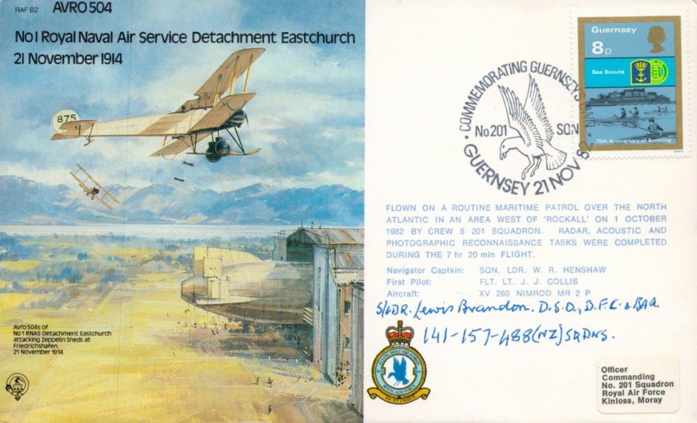 Lot 332: WW2 Sqn Ldr Lewis Brandon DSO DFC Signed...