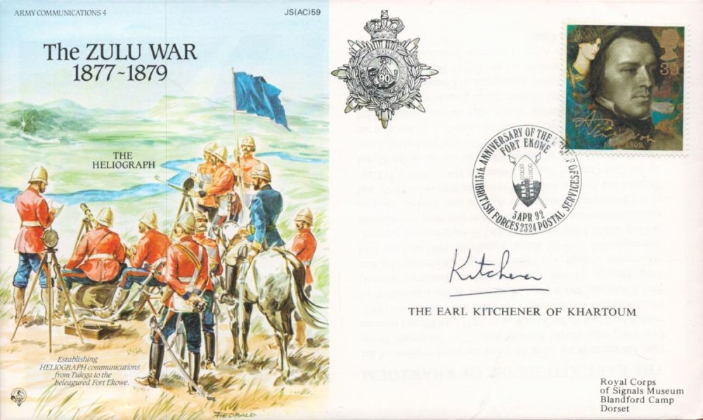 Lot 338: The Earl Kitchener of Khartoum Signed the Zulu...