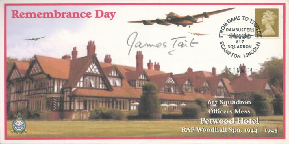 Lot 374: WW2 Grp Capt James Willie Tait Signed Remembrance...