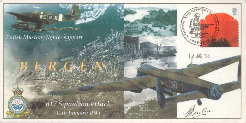 Lot 395: WW F/O Philip Martin and Benjamin Bird signed...