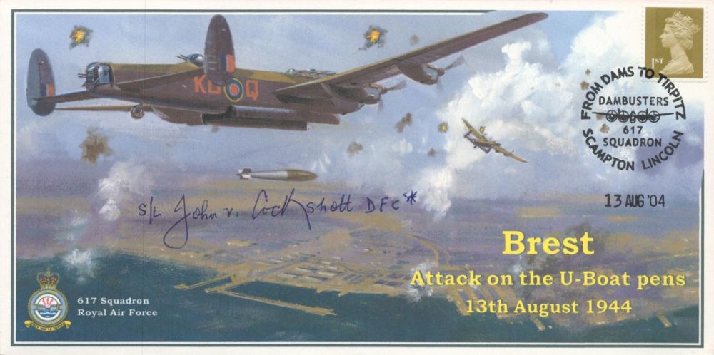 Lot 399: WW2 Sqn Ldr John V Cockshott Signed attack...