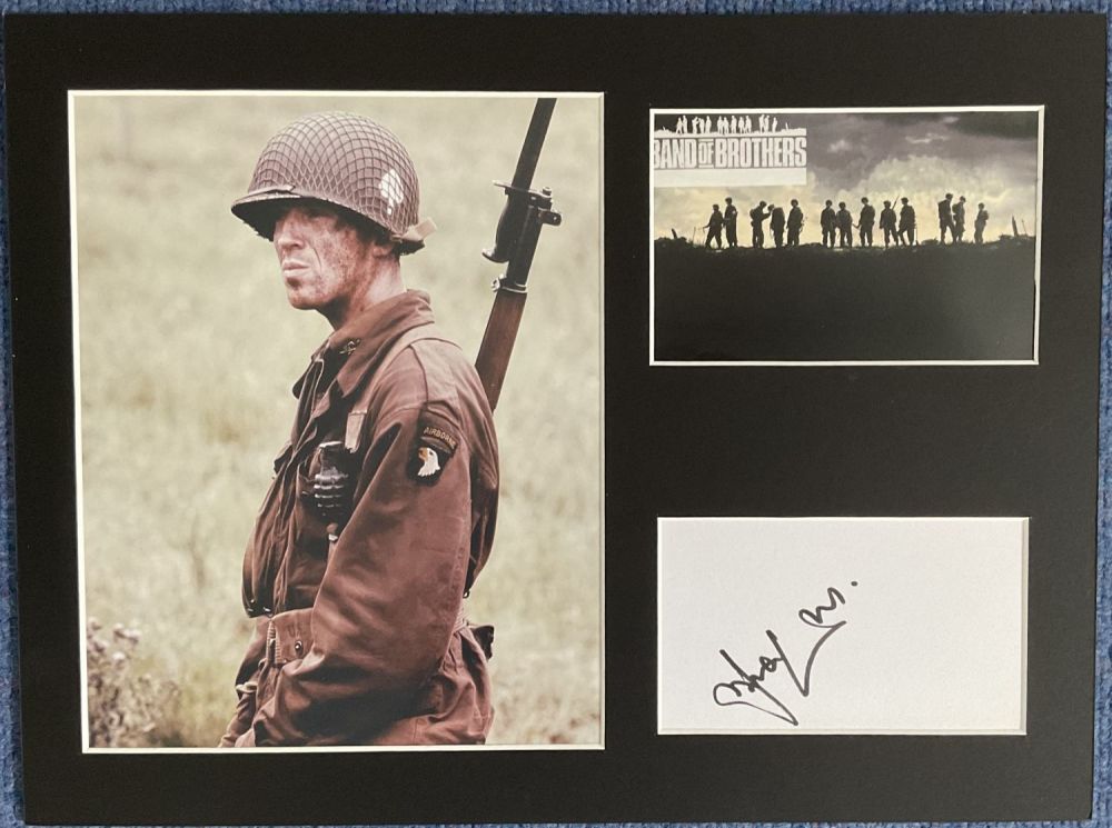 Lot 409: Actor Damien Lewis Signed Signature Card with Band...