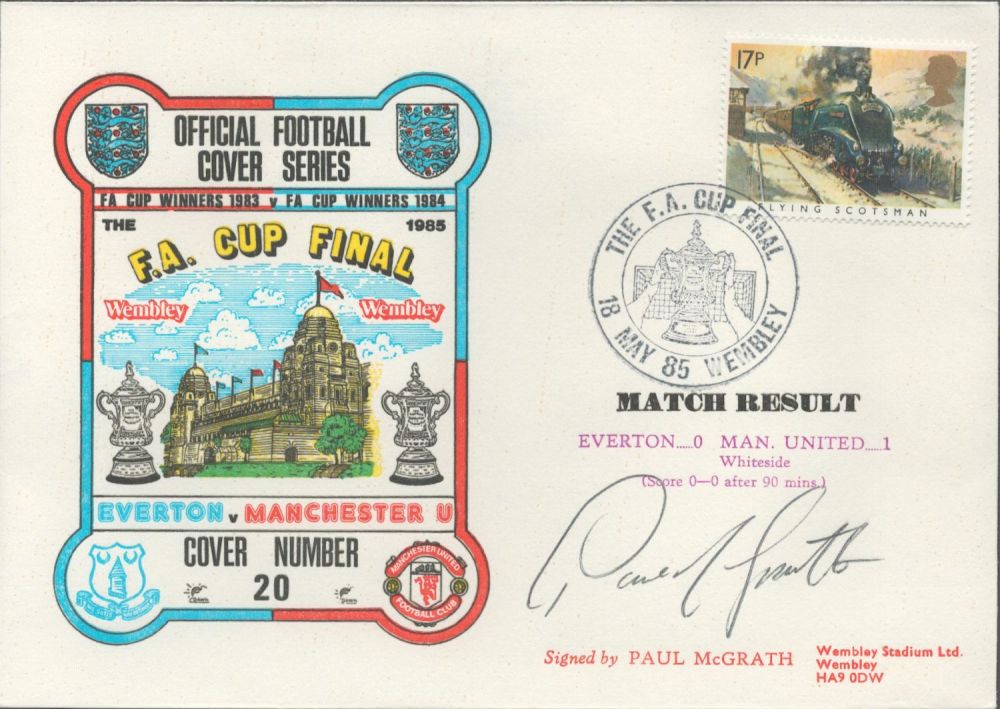 Lot 166: Paul McGrath signed official Everton V Manchester United...