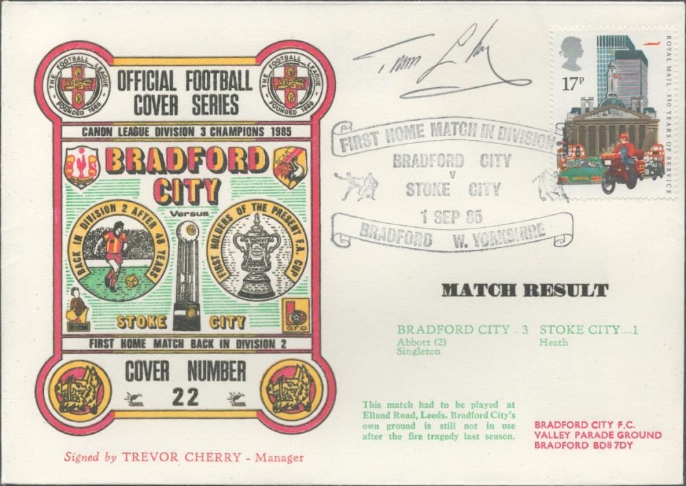 Lot 188: Trevor Cherry signed official Bradford City V Stoke...