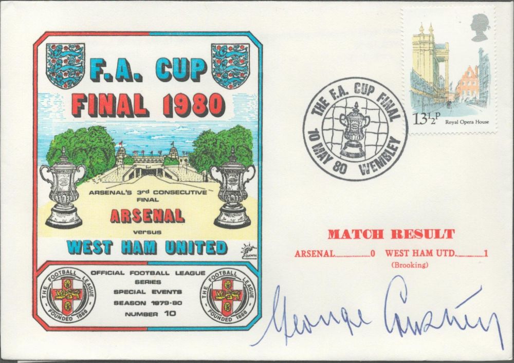 Lot 191: Referee George Courtney signed official Arsenal V West...
