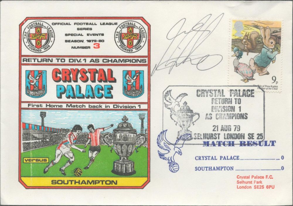 Lot 195: Vince Hillaire signed official Crystal Palace V Southampton...