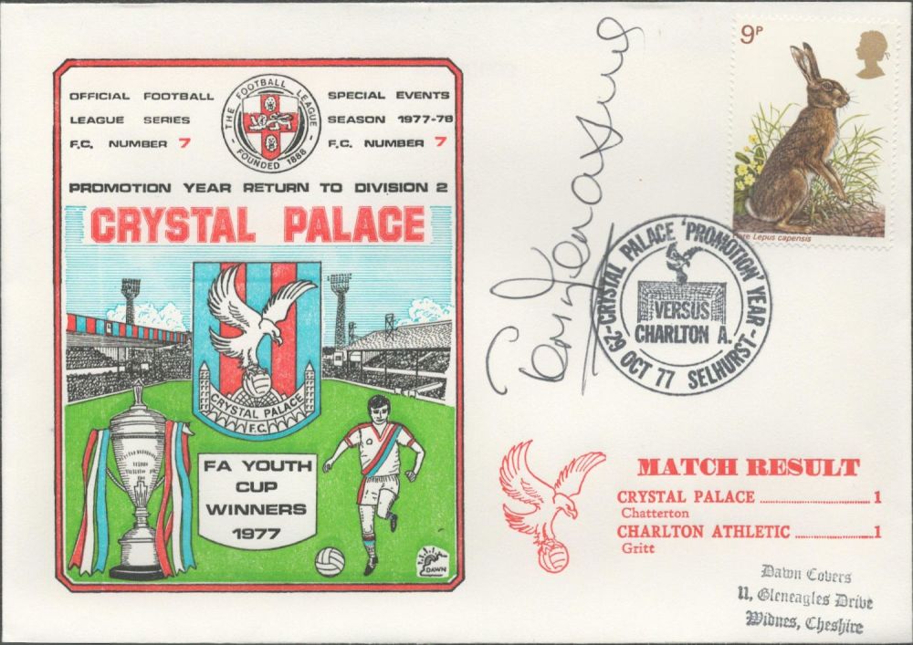 Lot 273: Terry Venables signed official Crystal Palace V Charlton...