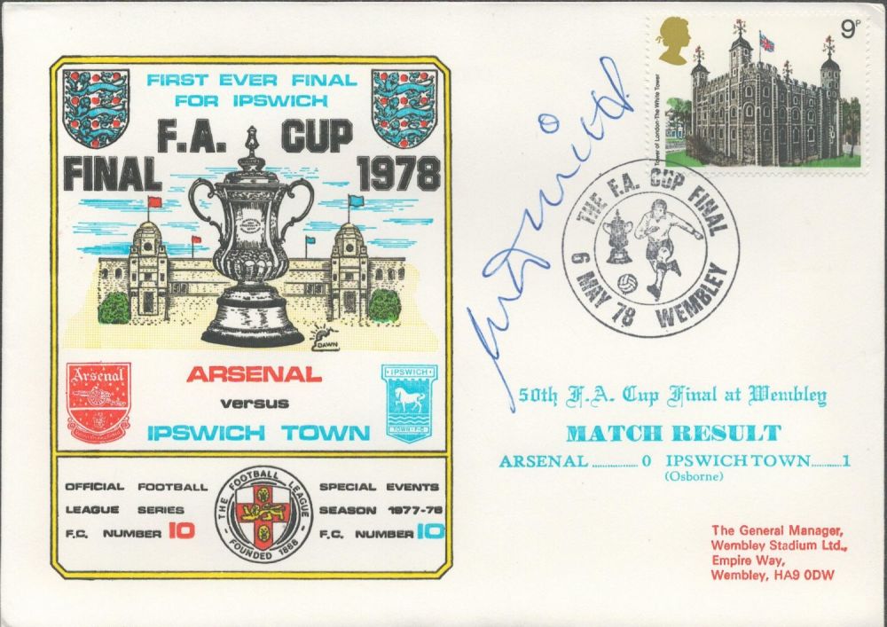 Lot 276: Mick Mills signed official Arsenal V Ipswich Town...
