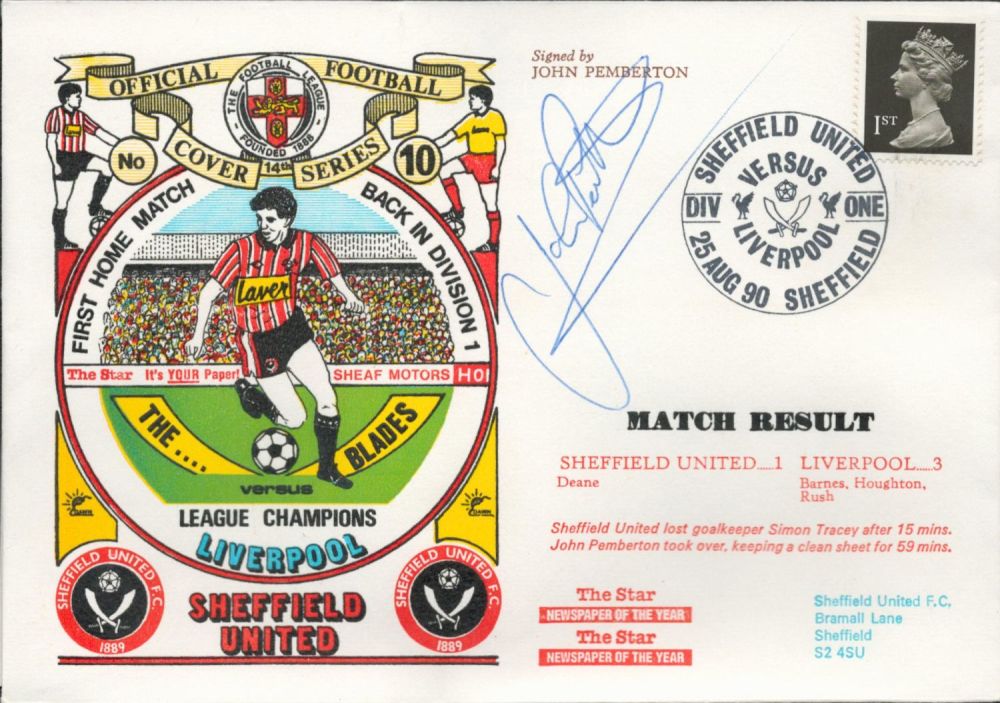Lot 305: John Pemberton signed official Sheffield United V Liverpool...