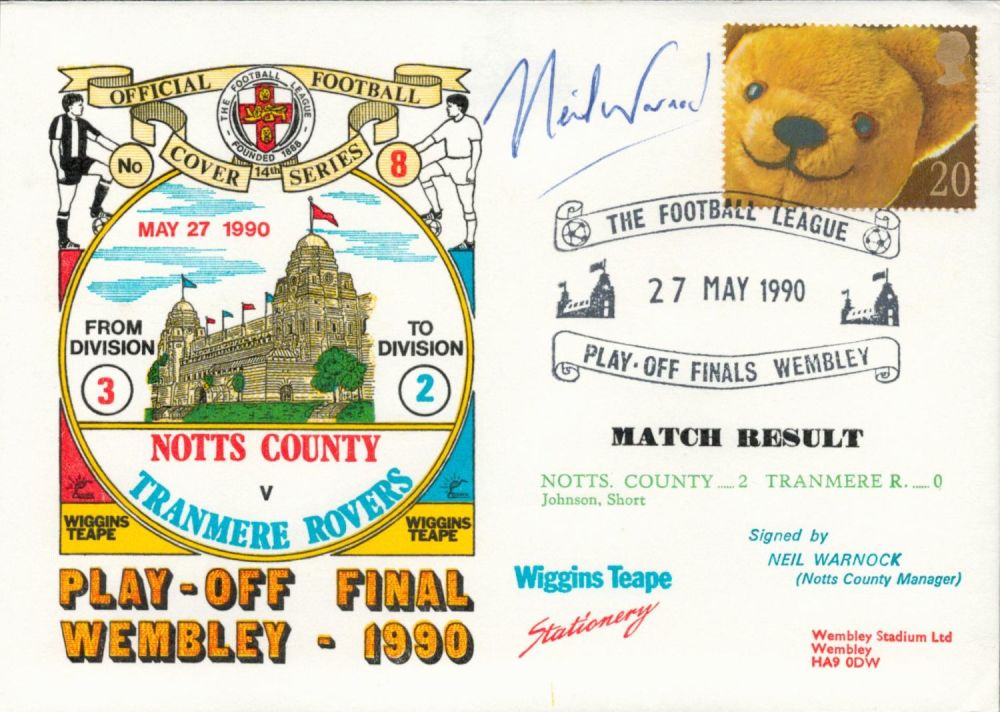 Lot 315: Neil Warnock signed official Notts County V Tranmere...