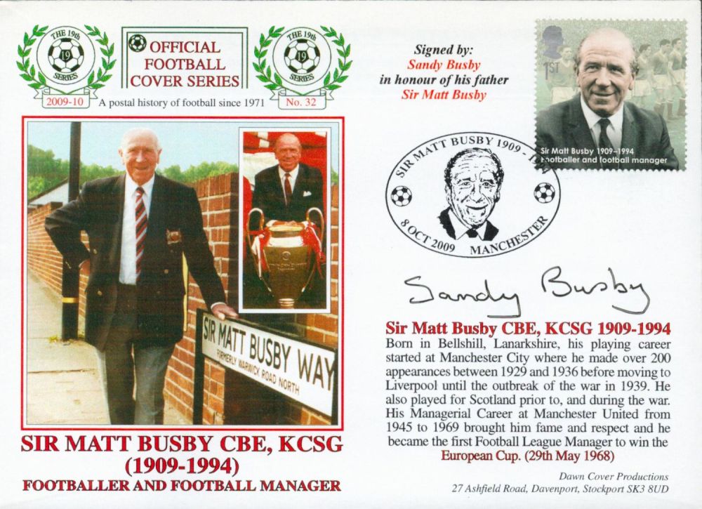 Lot 333: Sandy Busby signed official Manchester United Sir Matt...