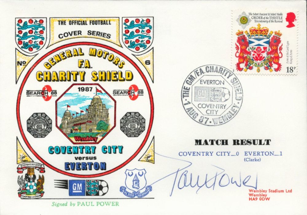 Lot 361: Paul Power signed official Coventry City V Everton...