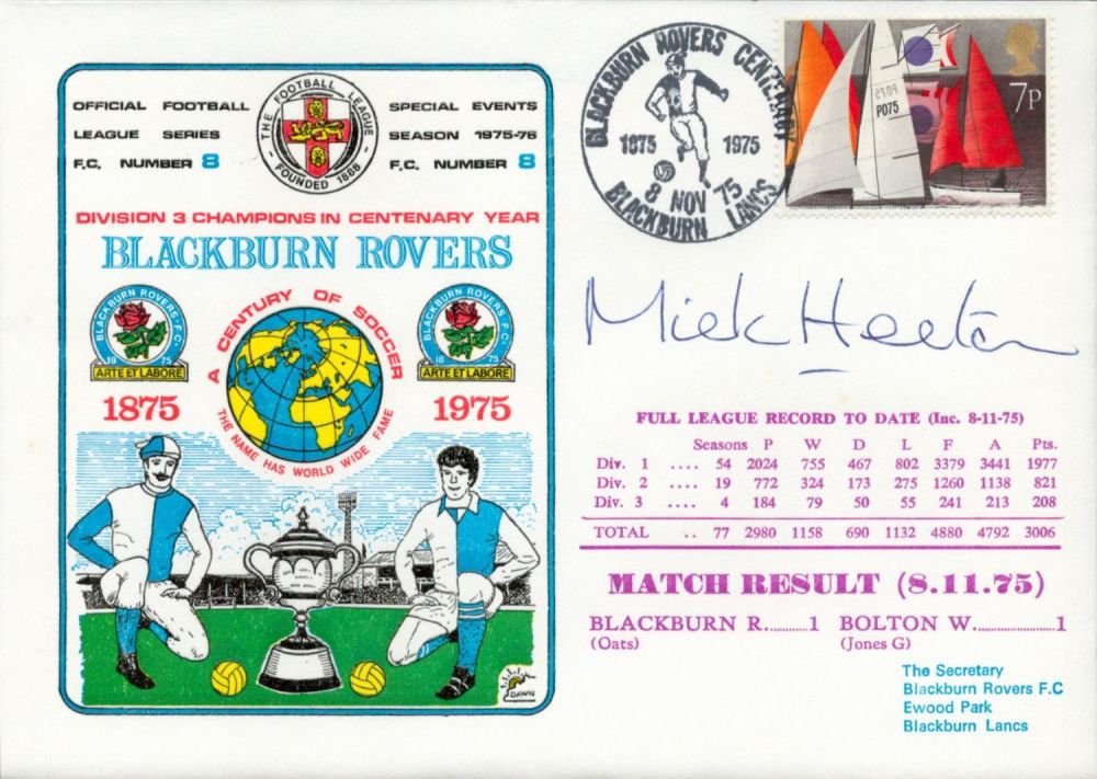 Lot 367: Mick Heaton signed official Blackburn Rovers V Bolton...