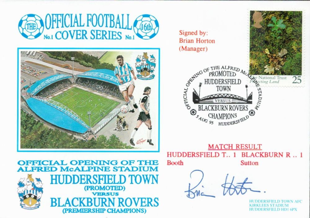 Lot 374: Brian Horton signed official Huddersfield Town V Blackburn...