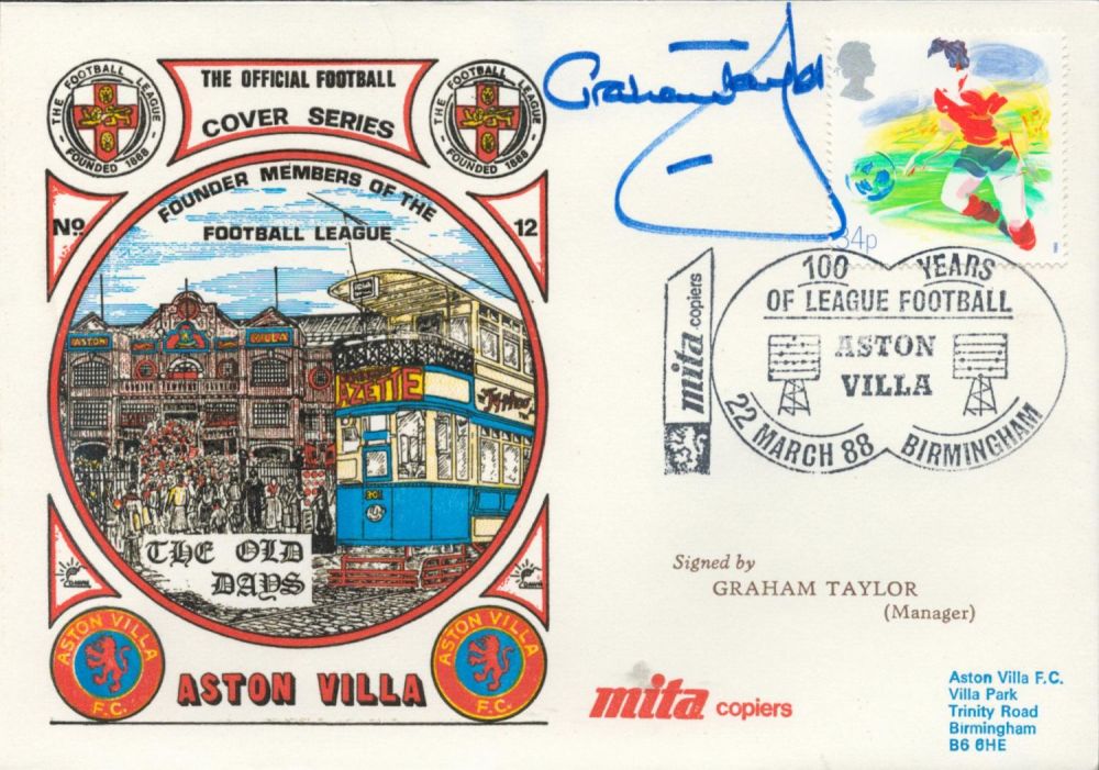 Lot 415: Graham Taylor signed official Aston Villa 100 Years...