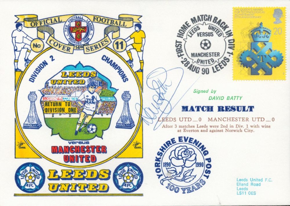 Lot 434: David Batty signed official Leeds United V Manchester...