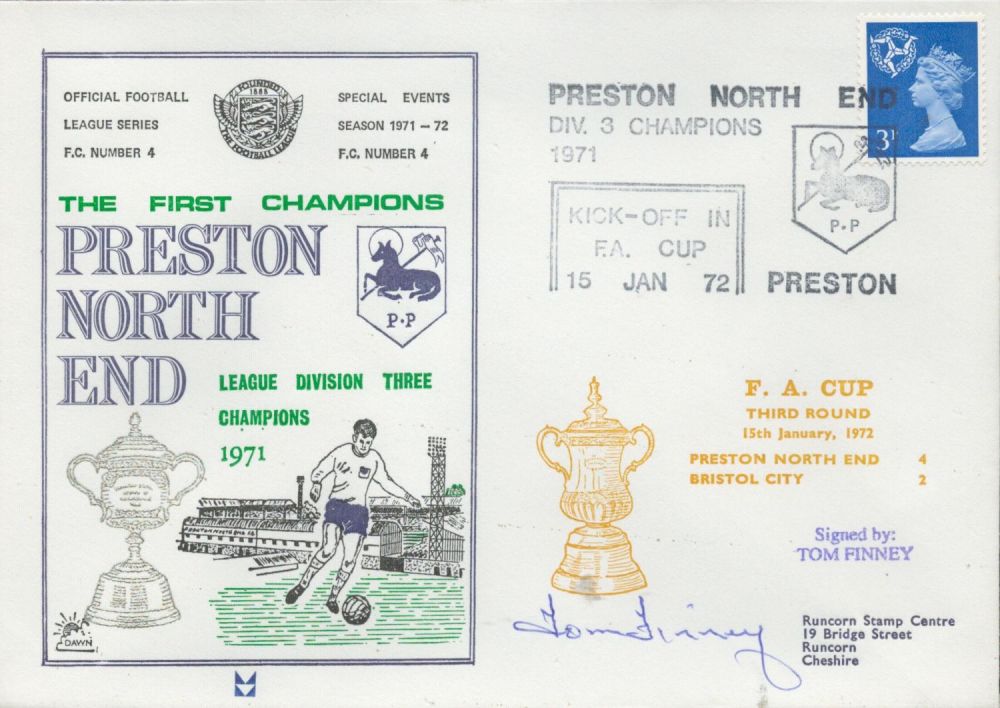 Lot 448: Tom Finney signed official Preston North End V...