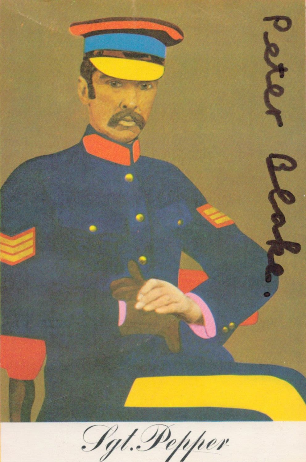 Lot 127: Peter Blake, a signed 6x4 piece, part of...
