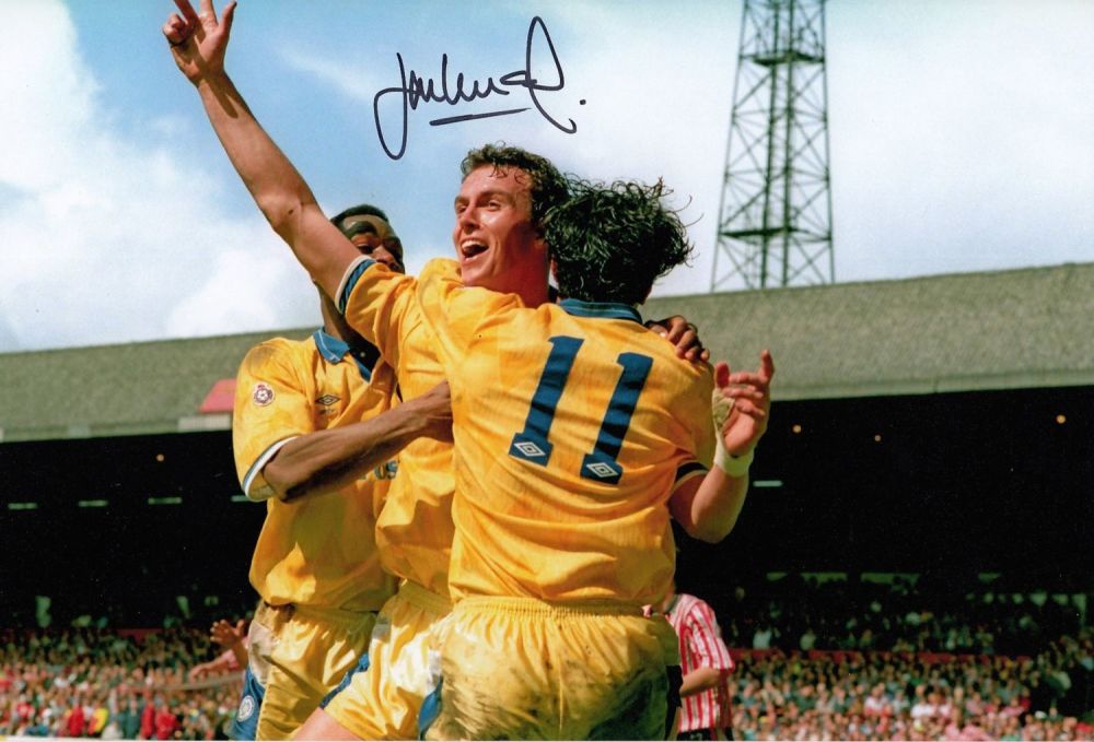 Lot 158: Autographed JON NEWSOME 12 x 8 photo -...