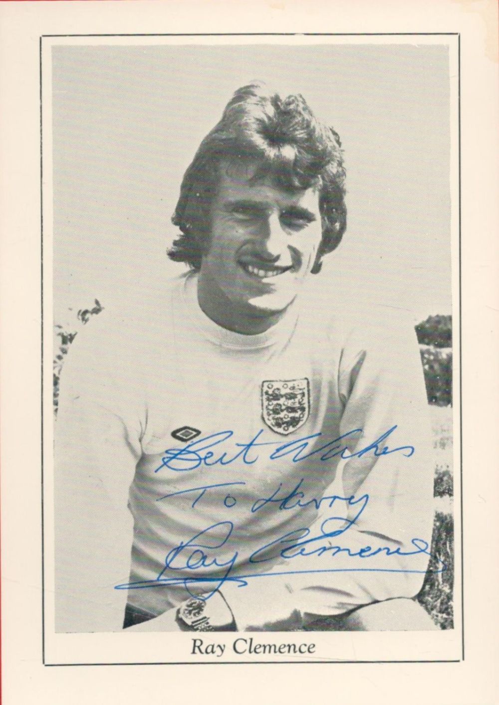 Lot 172: Football. Ray Clemence signed 6x4 black and white...