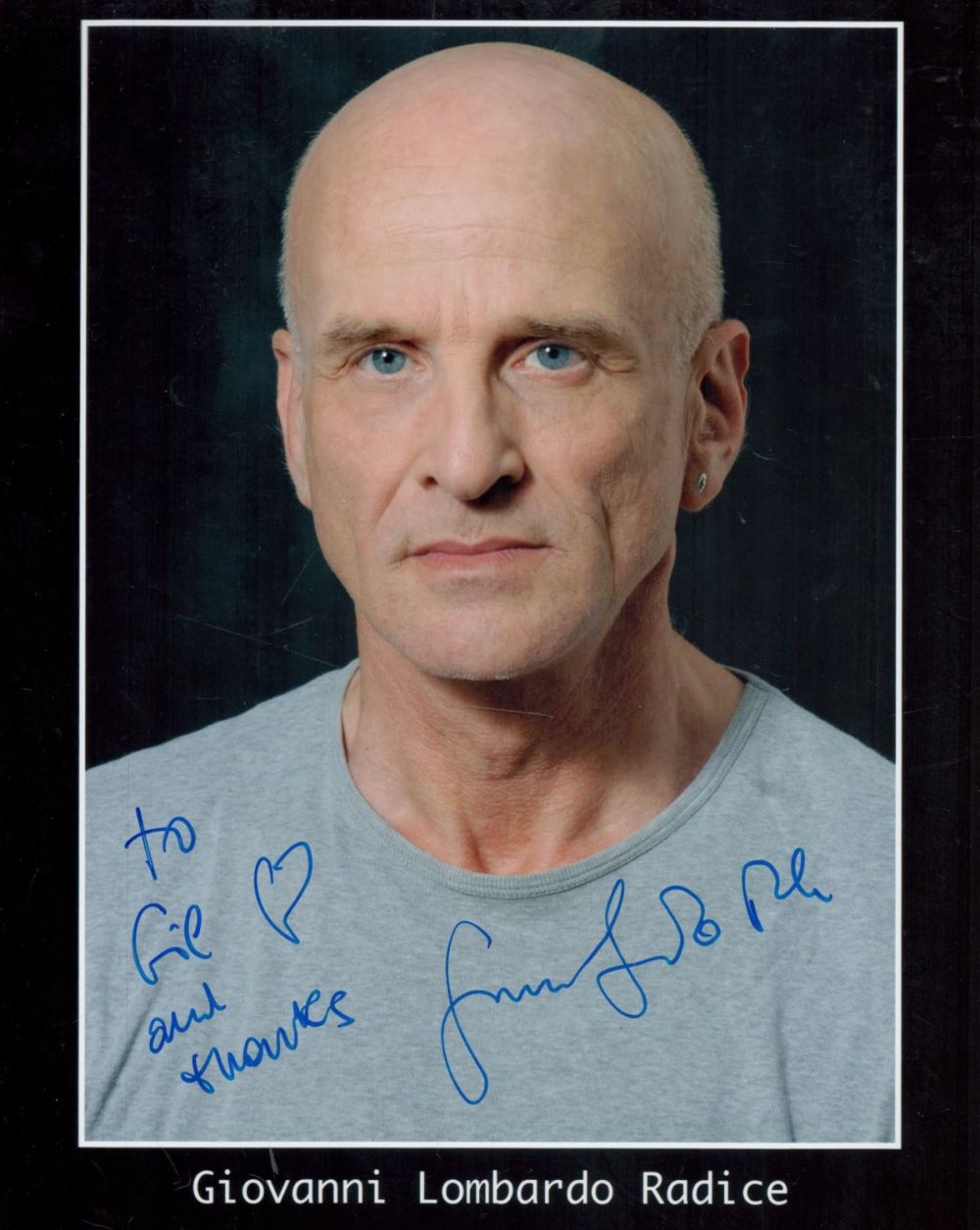 Lot 199: Giovanni Lombardo Radice signed 10x8 colour photo. Dedicated....