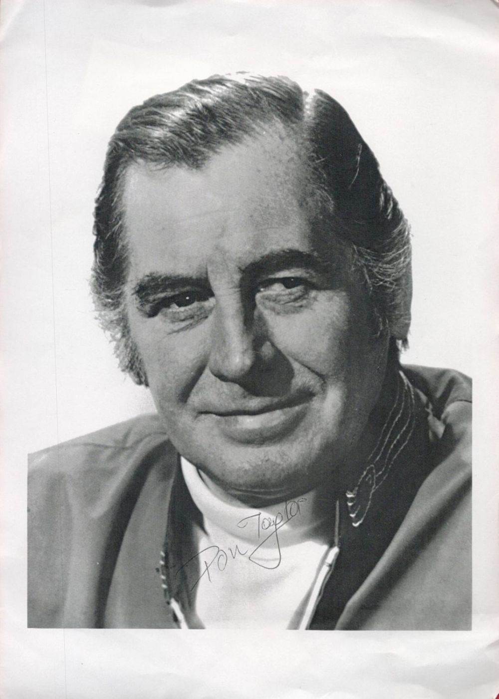 Lot 206: Don Taylor signed 12x8 black and white photocopied...