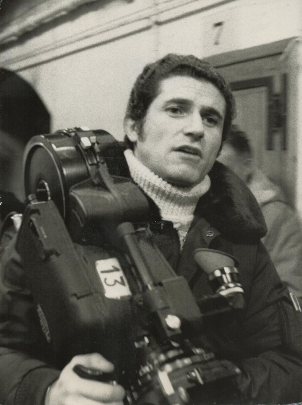Lot 258: Claude Lelouch signed vintage black and white photo...